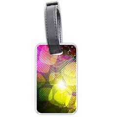 Plaid Star Light Color Rainbow Yellow Purple Pink Gold Blue Luggage Tags (one Side) 