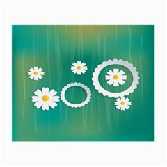 Sunflower Sakura Flower Floral Circle Green Small Glasses Cloth