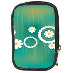 Sunflower Sakura Flower Floral Circle Green Compact Camera Cases by Mariart