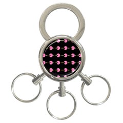 Wallpaper Pacman Texture Bright Surface 3-ring Key Chains