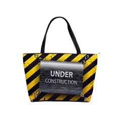 Under Construction Sign Iron Line Black Yellow Cross Shoulder Handbags by Mariart