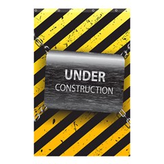 Under Construction Sign Iron Line Black Yellow Cross Shower Curtain 48  X 72  (small)  by Mariart