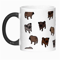 Pug Dog Pattern Morph Mugs by Valentinaart