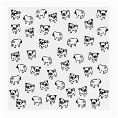 Pug Dog Pattern Medium Glasses Cloth by Valentinaart