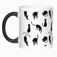 Black Cats Pattern Morph Mugs by Valentinaart