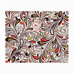 Colorful Abstract Floral Background Small Glasses Cloth by TastefulDesigns