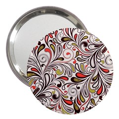 Colorful Abstract Floral Background 3  Handbag Mirrors by TastefulDesigns