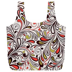 Colorful Abstract Floral Background Full Print Recycle Bags (l)  by TastefulDesigns