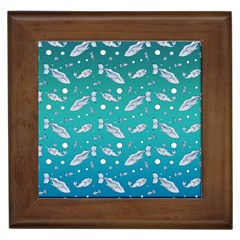 Under The Sea Paisley Framed Tiles by emilyzragz