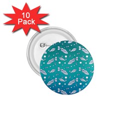 Under The Sea Paisley 1 75  Buttons (10 Pack)