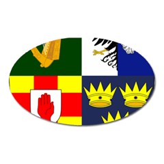 Arms of Four Provinces of Ireland  Oval Magnet