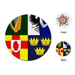 Arms of Four Provinces of Ireland  Playing Cards (Round) 