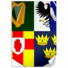Arms of Four Provinces of Ireland  Canvas 12  x 18  