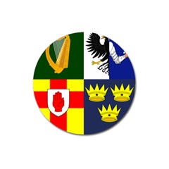 Arms Of Four Provinces Of Ireland  Magnet 3  (round) by abbeyz71