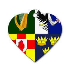 Arms Of Four Provinces Of Ireland  Dog Tag Heart (one Side) by abbeyz71