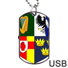 Arms Of Four Provinces Of Ireland  Dog Tag Usb Flash (one Side) by abbeyz71