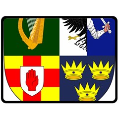 Arms Of Four Provinces Of Ireland  Double Sided Fleece Blanket (large)  by abbeyz71