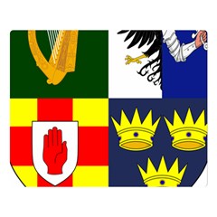 Arms Of Four Provinces Of Ireland  Double Sided Flano Blanket (large)  by abbeyz71