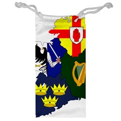 Flag Map Of Provinces Of Ireland Jewelry Bag by abbeyz71