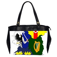Flag Map Of Provinces Of Ireland Office Handbags (2 Sides)  by abbeyz71