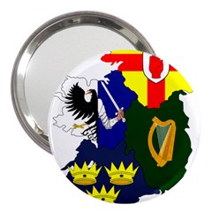 Flag Map Of Provinces Of Ireland 3  Handbag Mirrors by abbeyz71