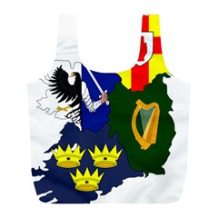 Flag Map Of Provinces Of Ireland Full Print Recycle Bags (l)  by abbeyz71