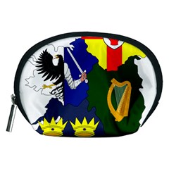 Flag Map Of Provinces Of Ireland Accessory Pouches (medium)  by abbeyz71