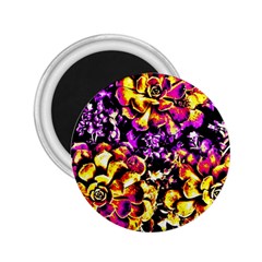 Purple Yellow Flower Plant 2.25  Magnets