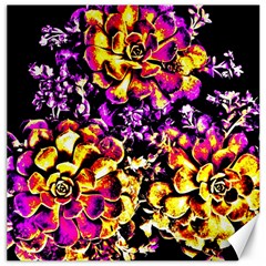 Purple Yellow Flower Plant Canvas 12  x 12  