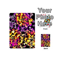 Purple Yellow Flower Plant Playing Cards 54 (Mini) 