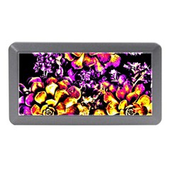 Purple Yellow Flower Plant Memory Card Reader (Mini)