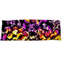 Purple Yellow Flower Plant Body Pillow Case (Dakimakura)