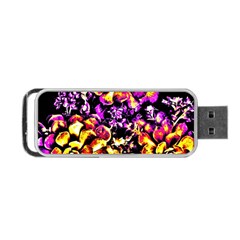 Purple Yellow Flower Plant Portable USB Flash (One Side)