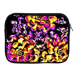 Purple Yellow Flower Plant Apple iPad 2/3/4 Zipper Cases