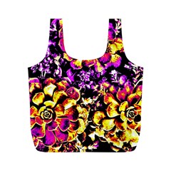 Purple Yellow Flower Plant Full Print Recycle Bags (M) 