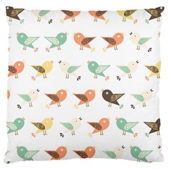 Assorted Birds Pattern Large Cushion Case (one Side) by linceazul