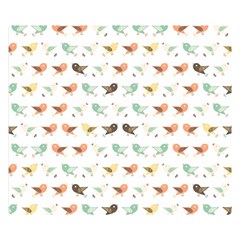 Assorted Birds Pattern Double Sided Flano Blanket (small)  by linceazul