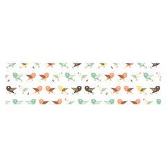 Assorted Birds Pattern Satin Scarf (oblong) by linceazul