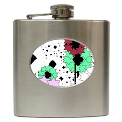 Star Flowers             Hip Flask (6 Oz) by LalyLauraFLM