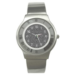 Modern Intricate Optical Stainless Steel Watch by dflcprints