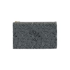 Modern Intricate Optical Cosmetic Bag (small)  by dflcprints