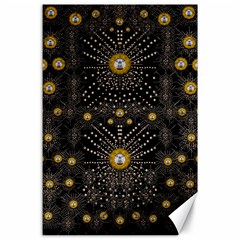 Lace Of Pearls In The Earth Galaxy Pop Art Canvas 24  X 36  by pepitasart