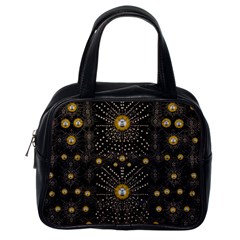 Lace Of Pearls In The Earth Galaxy Pop Art Classic Handbags (one Side) by pepitasart