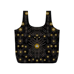 Lace Of Pearls In The Earth Galaxy Pop Art Full Print Recycle Bags (s)  by pepitasart