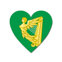 The Green Harp Flag Of Ireland (1642-1916) Heart Magnet by abbeyz71