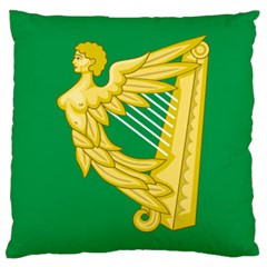 The Green Harp Flag Of Ireland (1642-1916) Large Cushion Case (two Sides) by abbeyz71