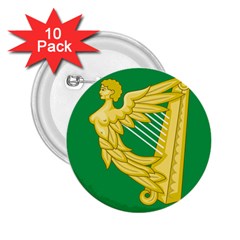 The Green Harp Flag Of Ireland (1642-1916) 2 25  Buttons (10 Pack)  by abbeyz71