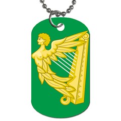The Green Harp Flag Of Ireland (1642-1916) Dog Tag (one Side) by abbeyz71