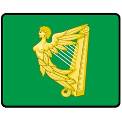 The Green Harp Flag Of Ireland (1642-1916) Double Sided Fleece Blanket (medium)  by abbeyz71