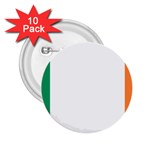 Flag of Ireland  2.25  Buttons (10 pack)  Front